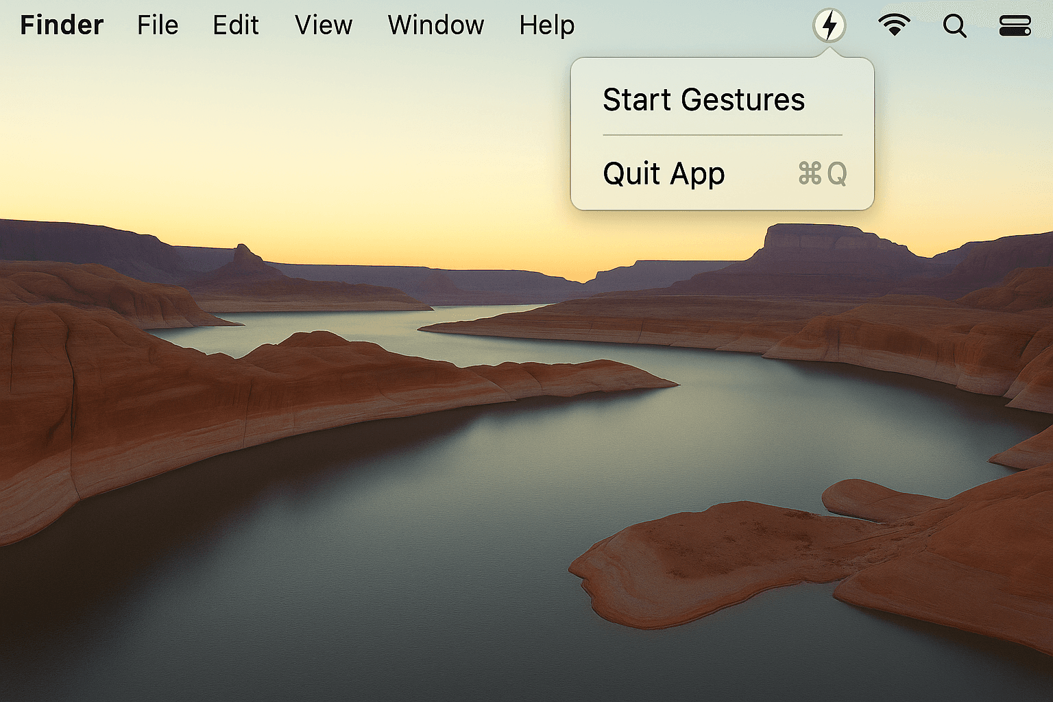 MagicMouseTap menu bar screenshot